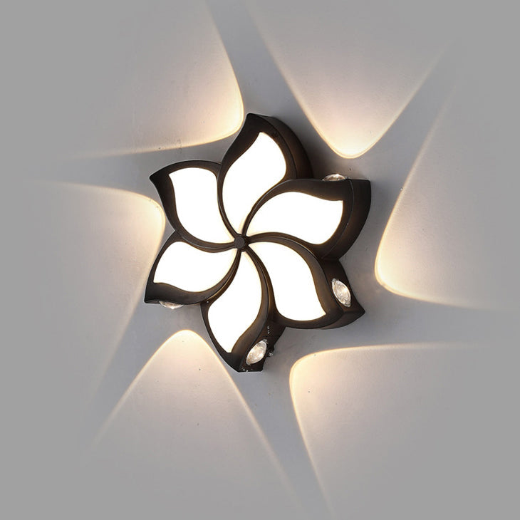 Simplicity Pinwheel Acrylic Shade LED Wall Sconce Lamp