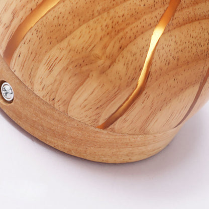 Geometric Cuboid Cracked Wood Grain LED Wall Sconce Lamp