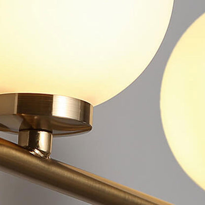 Milk Ball Metal Magic Bean 1/2/3 Light Wall Sconce Lamp