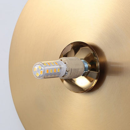 Minimalist Round Orb Iron Glass 1-Light Wall Sconce Lamp