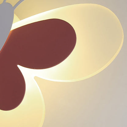 Creative Acrylic Butterfly Design Iron LED Wall Sconce Lamp