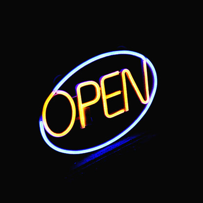 Deco PS OPEN LED Outdoor Hanging Neon Wall Sconce Lamp