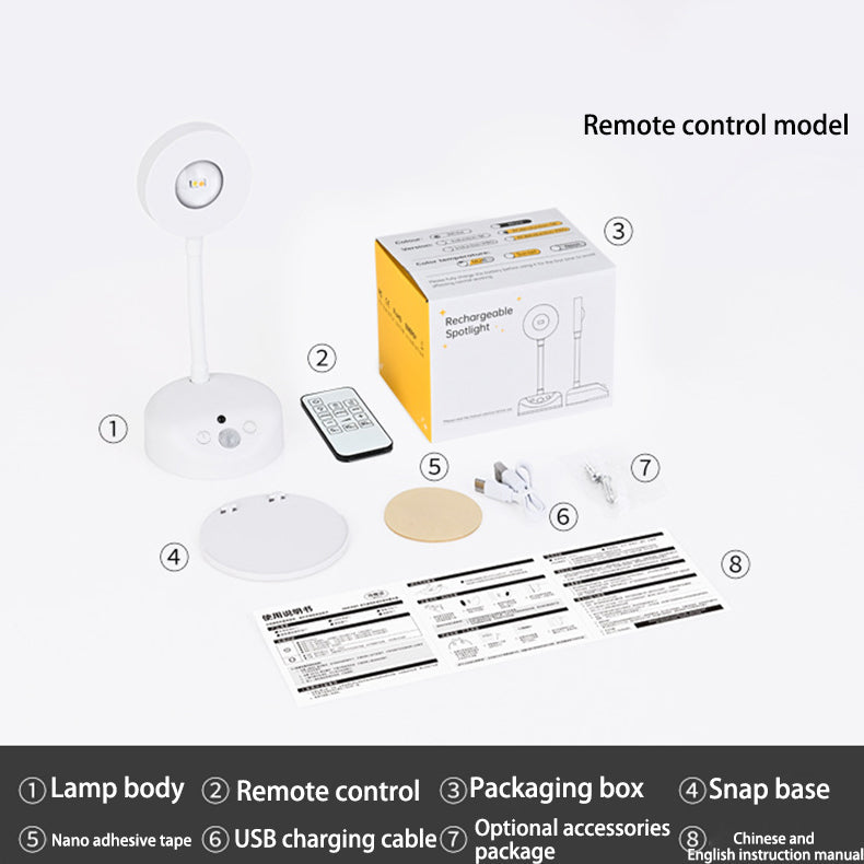 Simplicity LED Rechargeable Motion Sensor Wall Sconce Lamp