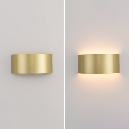 Modern Minimalist Half Round Iron LED Wall Sconce Lamp