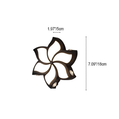 Simplicity Pinwheel Acrylic Shade LED Wall Sconce Lamp