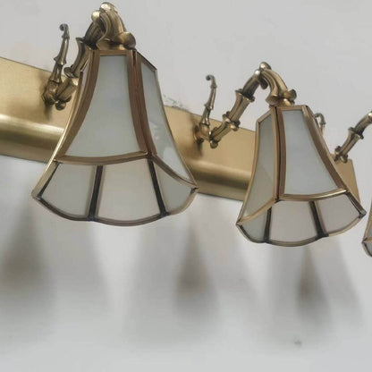 Brass 3-Light Bathroom Vanity Mirror Front Wall Sconce Lamp