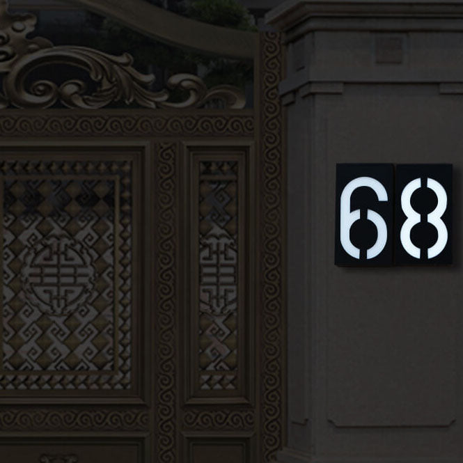 Solar Digital RGB LED Outdoor Decoration Wall Sconce Lamp