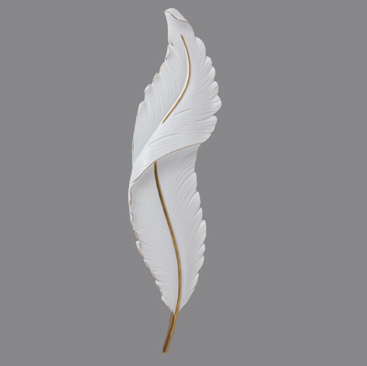 Resin Peacock Feather LED Waterproof Wall Sconce Lamp