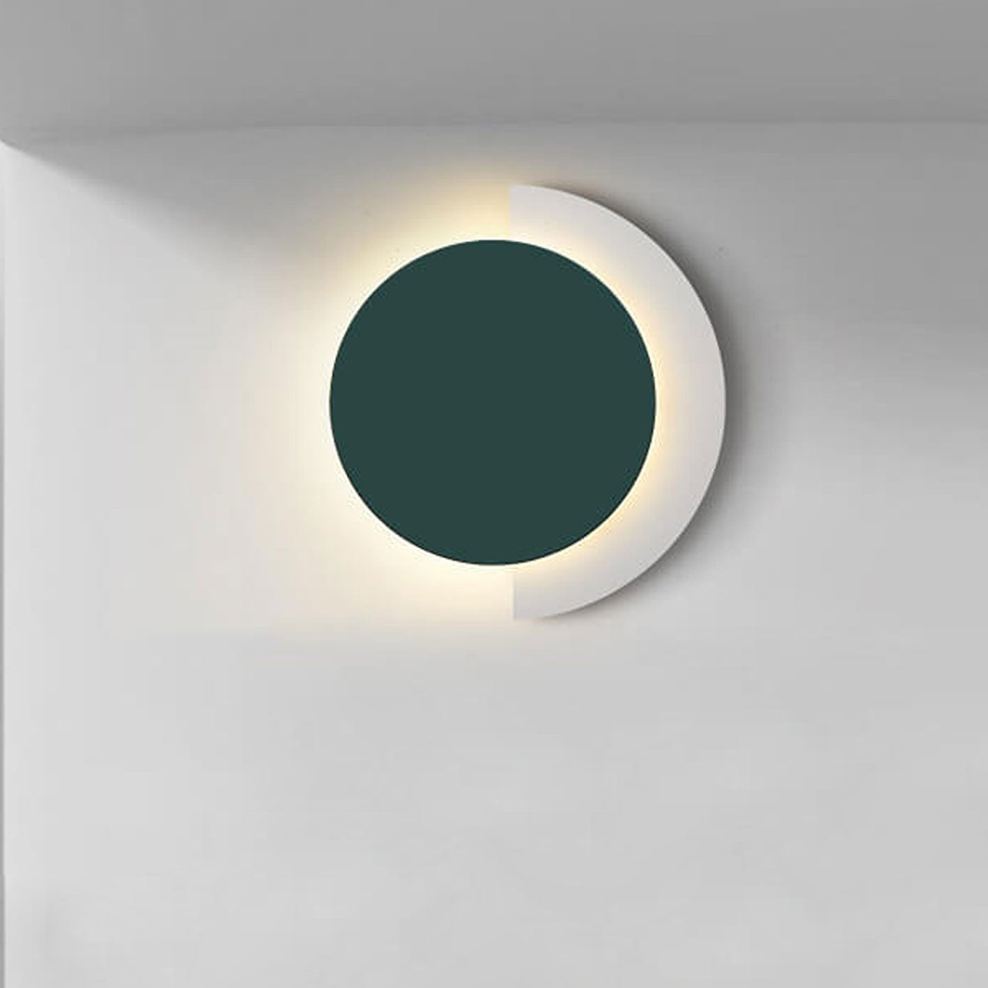 Solid Color Wrought Iron Acrylic LED Wall Sconce Lamp