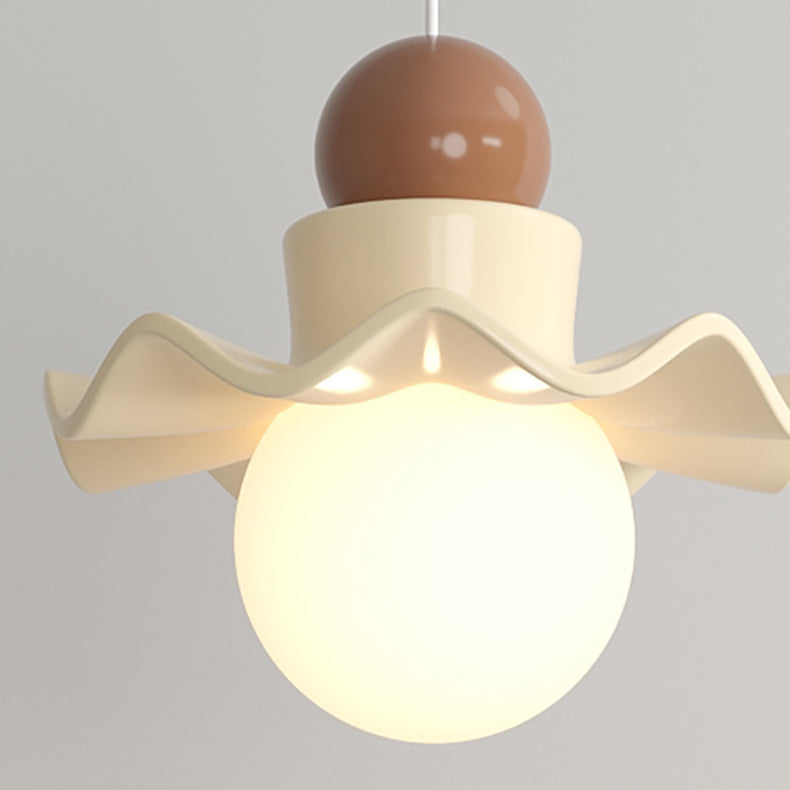 Round Disc Base PE Resin Iron 1-Light Wall Sconce Lamp