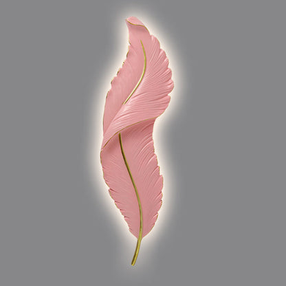 Resin Peacock Feather LED Waterproof Wall Sconce Lamp