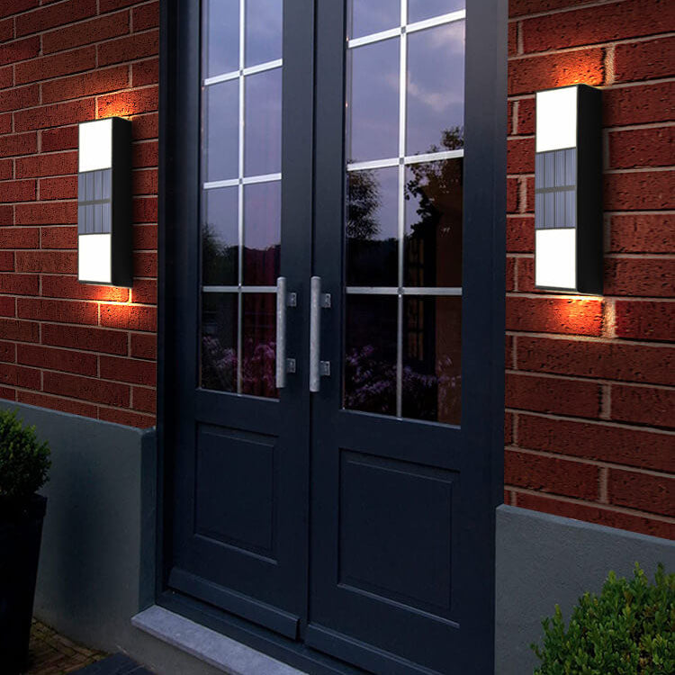 Solar Outdoor Waterproof Fence LED Wall Sconce Lamp