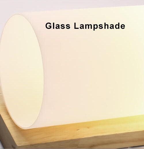 Modern Glass 1-Light Cylindrical Shape Wall Sconce Lamp