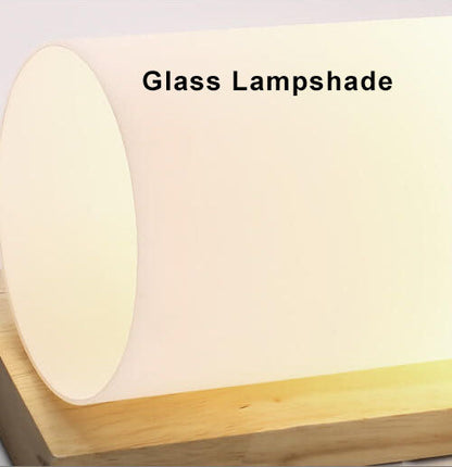 Modern Glass 1-Light Cylindrical Shape Wall Sconce Lamp
