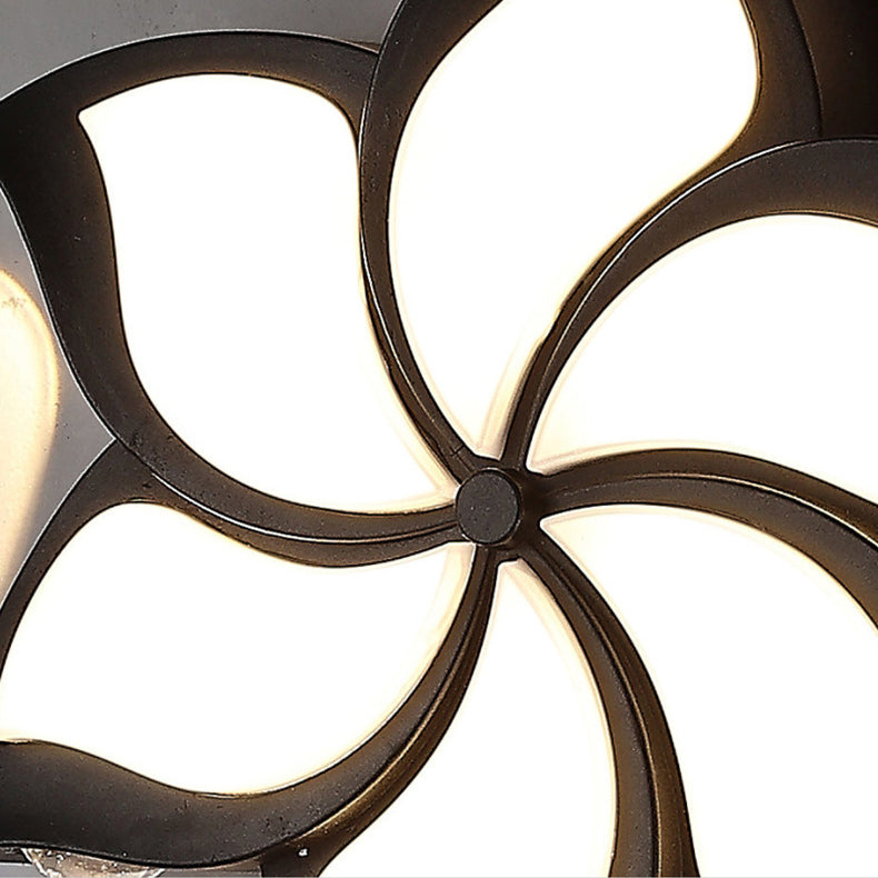 Simplicity Pinwheel Acrylic Shade LED Wall Sconce Lamp