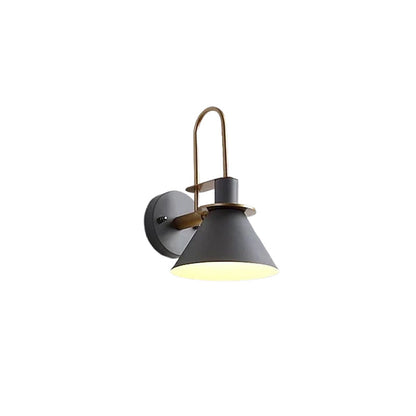 Scandinavian Macaron Horn Iron 1-Light Wall Sconce Lamp