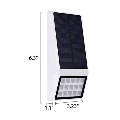 Solar Square Outdoor Fence Wall Sensor Wall Sconce Lamp