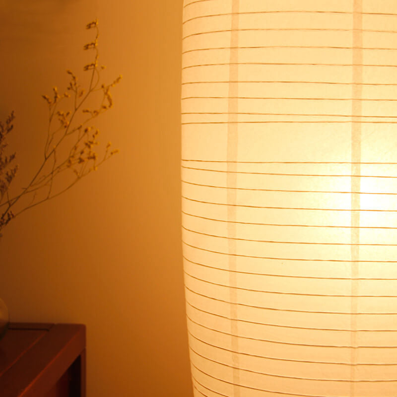 Nordic Minimalist Rice Paper Column 2-Light Floor Lamp