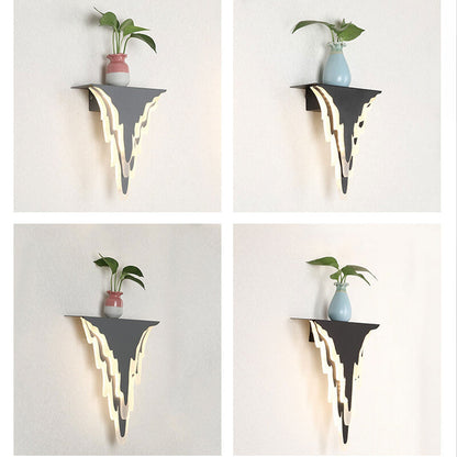 Iron Art Acrylic Irregular Shape Indoor Wall Sconce Lamp