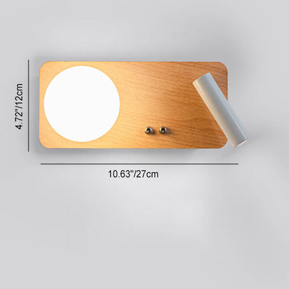 Nordic Creative Iron Round Square LED Wall Sconce Lamp
