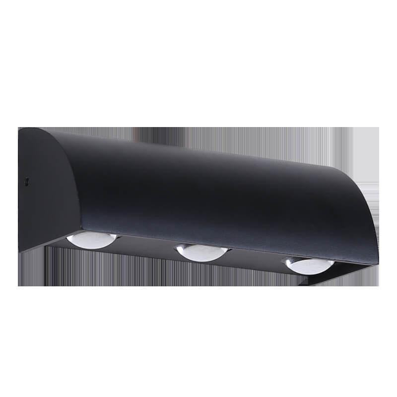 Cylindrical 3-Light LED Outdoor Waterproof Wall Light