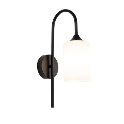 Glass Shade Bending Arm 1-Light Wall Sconce Lamp