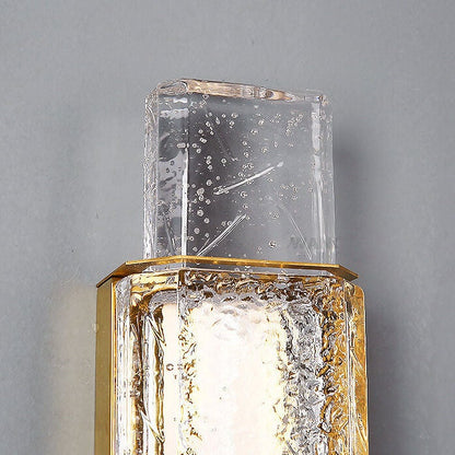 Bubble Glass Cylindrical 1-Light LED Wall Sconce Lamp