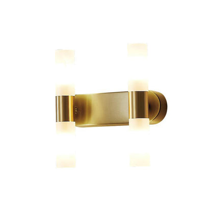 Column Acrylic Brass 1/2/4 Light LED Wall Sconce Lamp