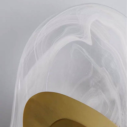 Modern Creative Oval Glass 1-Light LED Wall Sconce Lamp