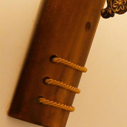Vintage Candle Bamboo Woven 1-Light Wall Sconce Lamp