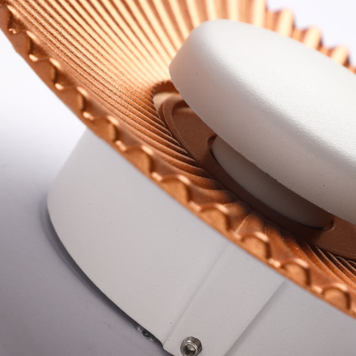 Round Shell Textures Aluminum 1-Light LED Wall Sconce Lamp