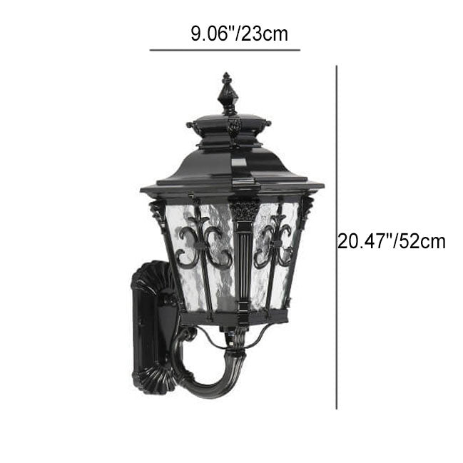 Europe Glass Outdoor Indoor 1-Light Wall Sconce Lamp