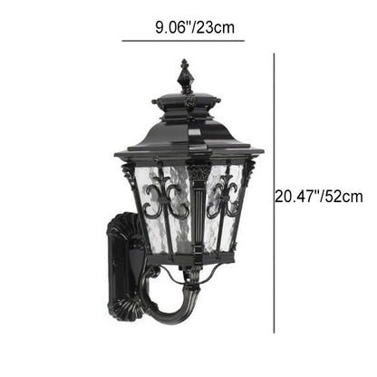 Europe Glass Outdoor Indoor 1-Light Wall Sconce Lamp