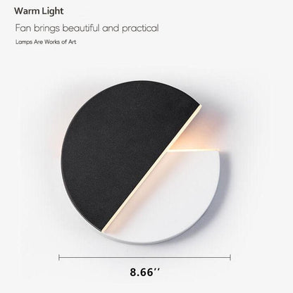 Round Splicing 1-Light LED Rotatable Wall Sconce Lamp