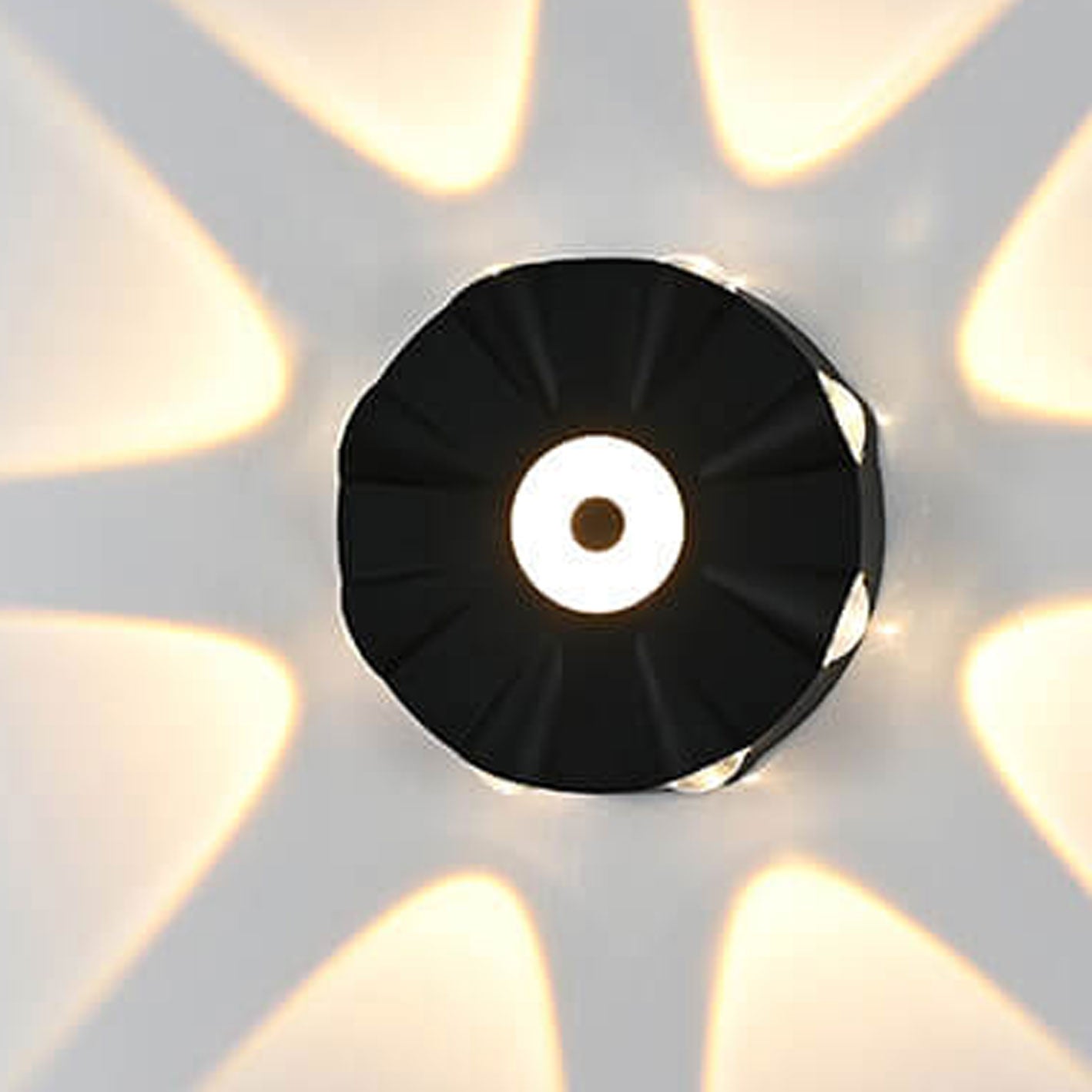 Round Aluminum Outdoor Waterproof LED Wall Sconce Lamp