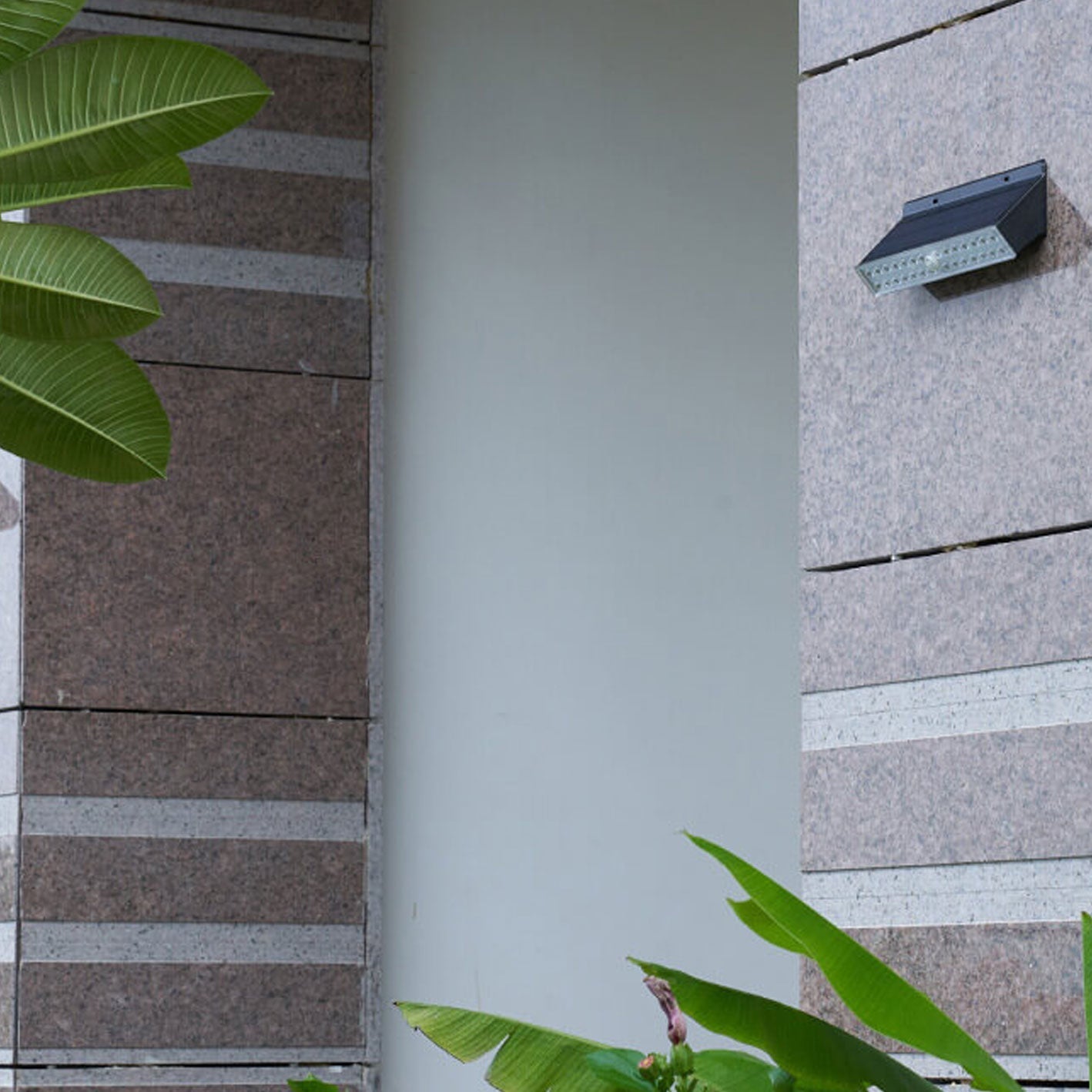 Solar Square LED Outdoor Waterproof Wall Sconce Lamp