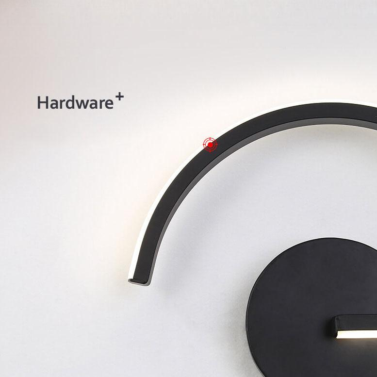 Curves Line Aluminum 1-Light LED Wall Sconce Lamp