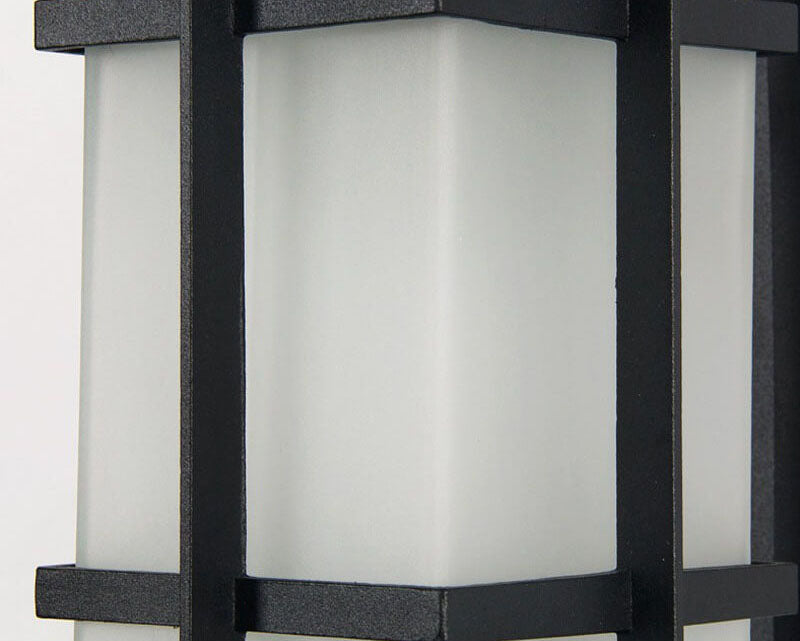 Plaid Lantern Outdoor Waterproof 1-Light Wall Sconce Lamp