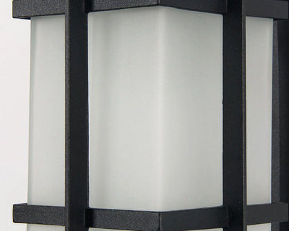 Plaid Lantern Outdoor Waterproof 1-Light Wall Sconce Lamp
