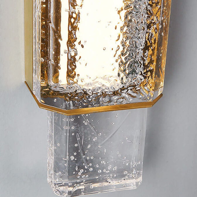 Bubble Glass Cylindrical 1-Light LED Wall Sconce Lamp
