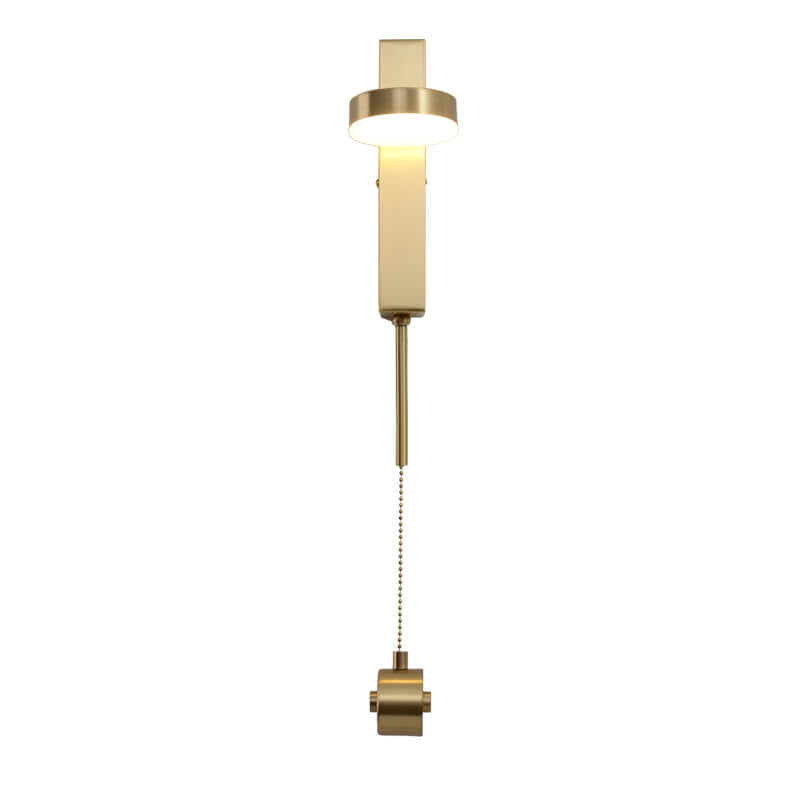 Luxury Square Brass Suspension Chain LED Wall Sconce Lamp