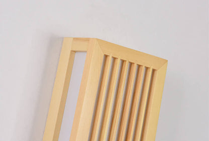 Modern Minimalist Solid Wood Acrylic Rectangular LED  Wall Sconce Lamp for Living Room