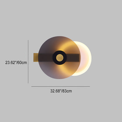 Creative Iron Acrylic Round Disc LED Wall Sconce Lamp