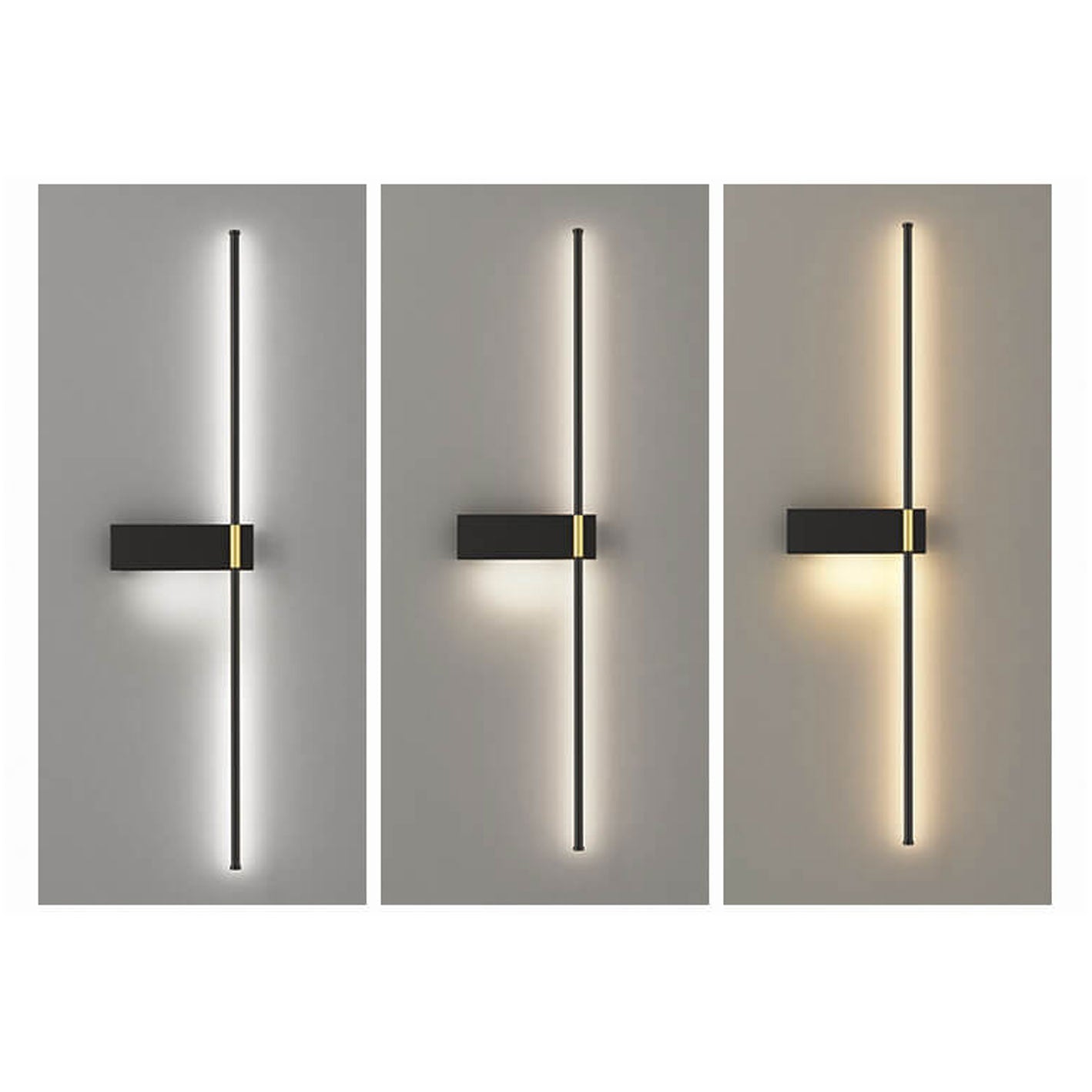 Minimalist Long Line Iron Acrylic LED Wall Sconce Lamp