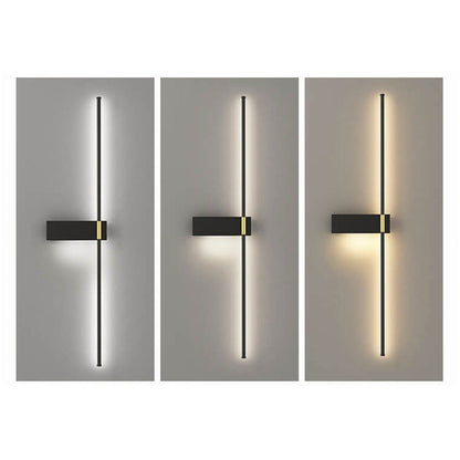 Minimalist Long Line Iron Acrylic LED Wall Sconce Lamp