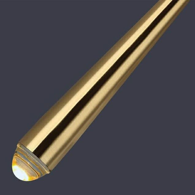 Minimalist Luxury Long Strip Gold 1-Light Wall Sconce Lamp