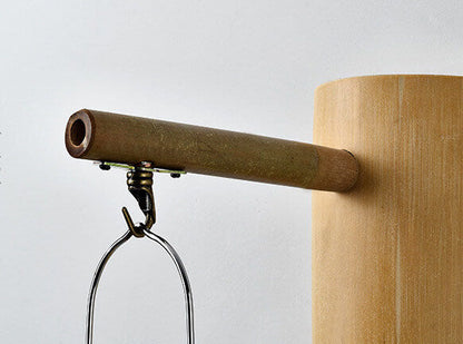 Bamboo Weaving Column Lantern 1-Light Wall Sconce Lamp