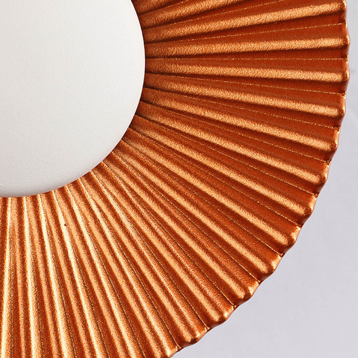 Round Shell Textures Aluminum 1-Light LED Wall Sconce Lamp