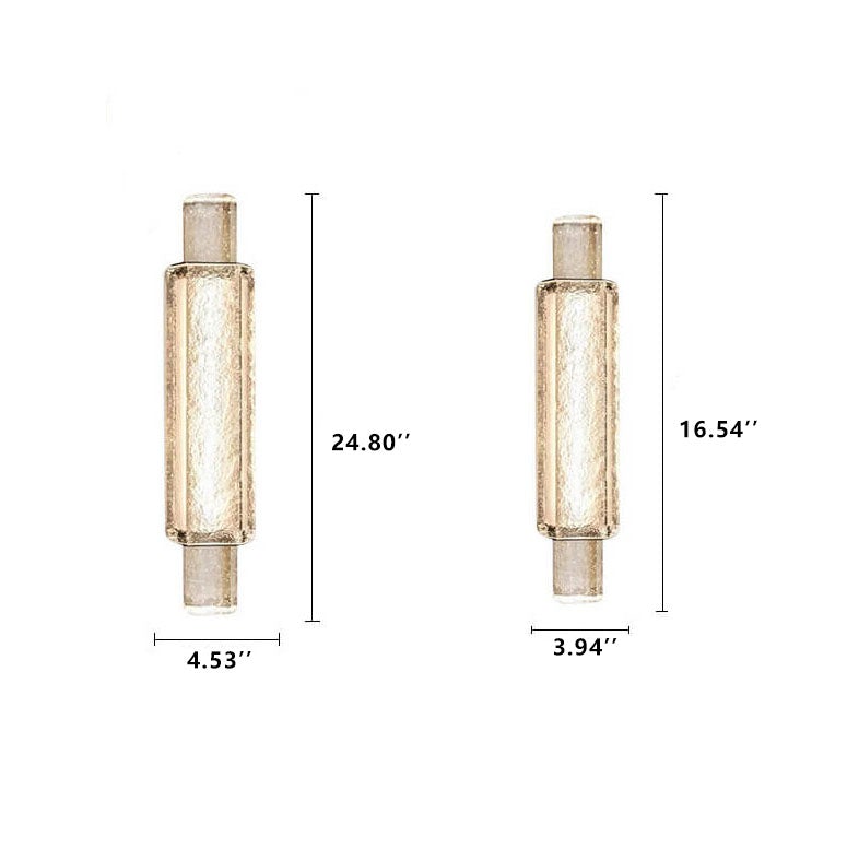 Bubble Glass Cylindrical 1-Light LED Wall Sconce Lamp