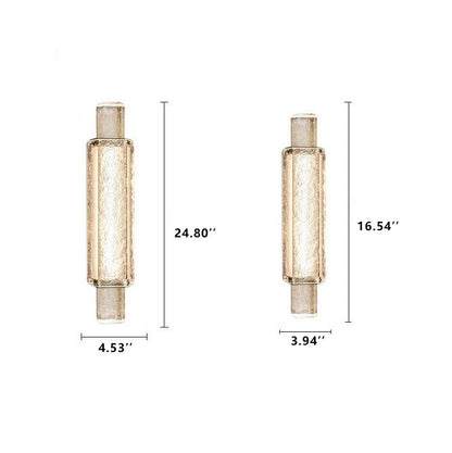 Bubble Glass Cylindrical 1-Light LED Wall Sconce Lamp